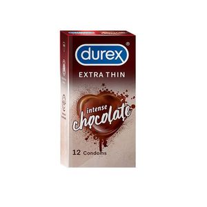 Durex Extra Thin Intense Chocolate Flavoured Condom - 12Pcs Pack(India)